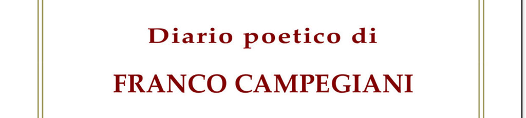 Maria Ricci legge: “Diario poetico” di Franco Campegiani